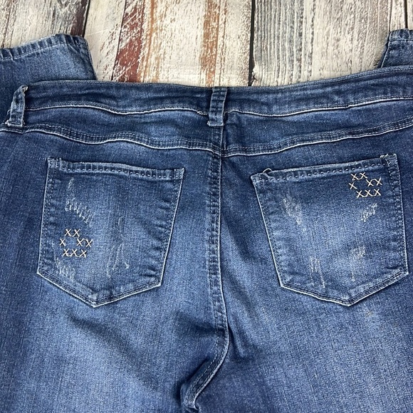 VINTAGE REUNION REWASH Blue Jeans Women’s Size 15/32 - Picture 6 of 15